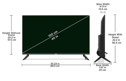 Intex 40" Full HD Smart Android 9.0 LED TV | LED-SHF4038