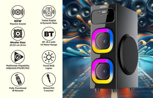 Thunder 800 (S) - 80W Tower Speaker