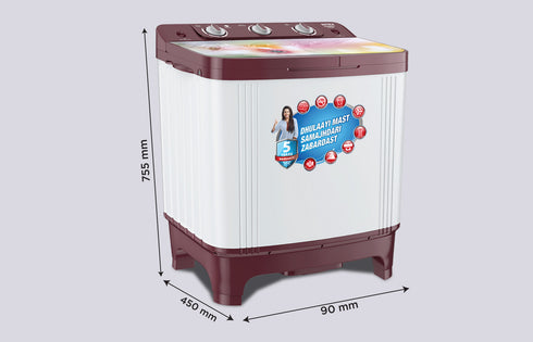 Intex 6.5 KG Semi-Automatic Washing Machine - SA65BOHG