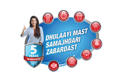 Intex 6.5 KG Fully Automatic Washing Machine - FA65BGPT