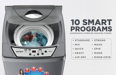Intex 6.5 KG Fully Automatic Washing Machine - FA65BGPT