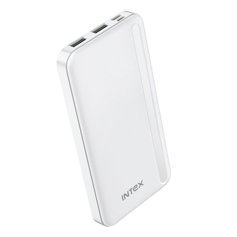 Intex Ultra 10000mAh Power Bank (Creamy White/ Coal Black)
