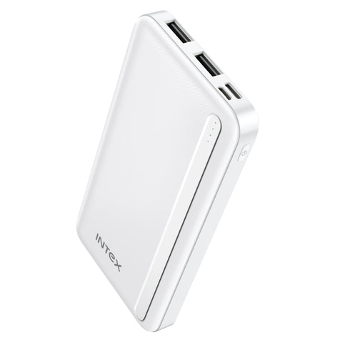 Intex Ultra 10000mAh Power Bank (Creamy White/ Coal Black)
