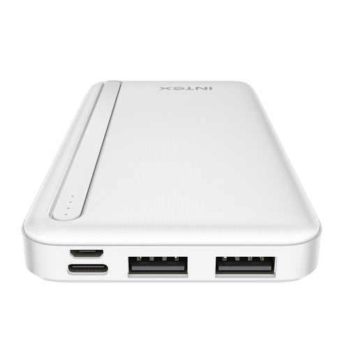 Intex Ultra 10000mAh Power Bank (Creamy White/ Coal Black)