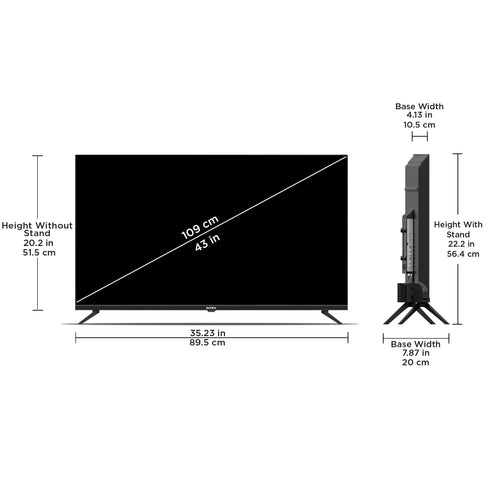 Intex 43" inch Full HD Smart Android 9.0 LED TV | LED-SFF4322