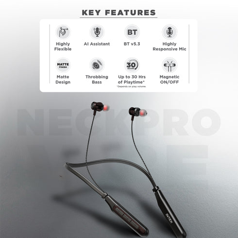 Intex NeckPro Vibe Wireless Neckband Earphones