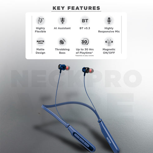 Intex NeckPro Vibe Wireless Neckband Earphones