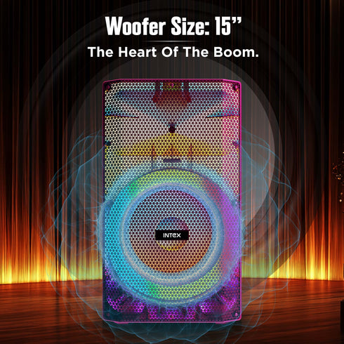 Intex Raag 3500 350W Party Speaker with RGB Lights