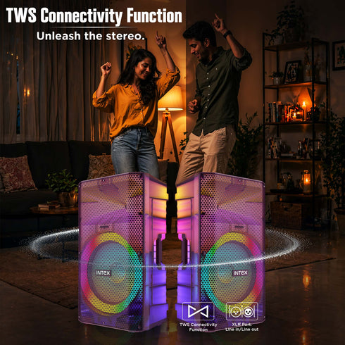 Intex Raag 3500 350W Party Speaker with RGB Lights