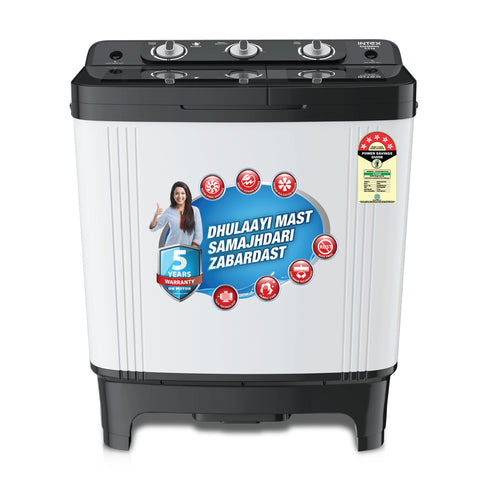 SA65BWHG | 6.5KG Semi-Automatic Washing Machine (Black & White)