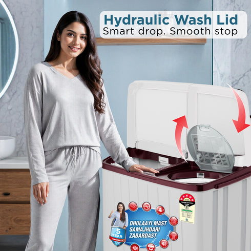 Intex 8 Kg Semi-Automatic Washing Machine (SA80BGFG / SA80MWFG)