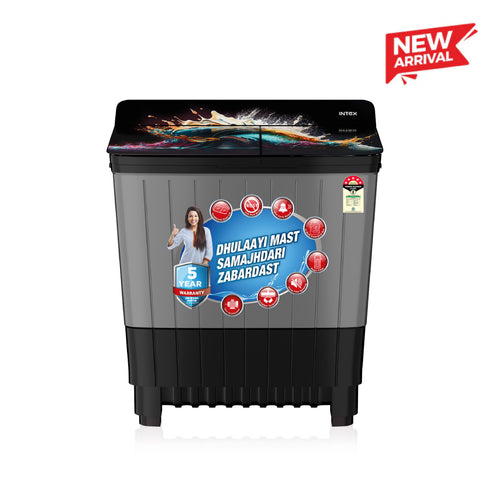 Intex 8 Kg Semi-Automatic Washing Machine (SA80BGFG / SA80MWFG)
