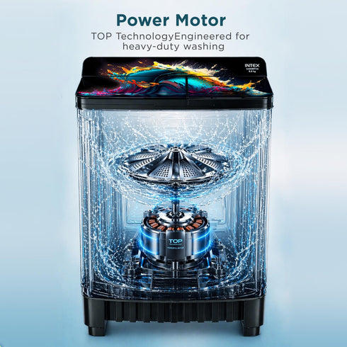 Intex 8 Kg Semi-Automatic Washing Machine (SA80BGFG / SA80MWFG)