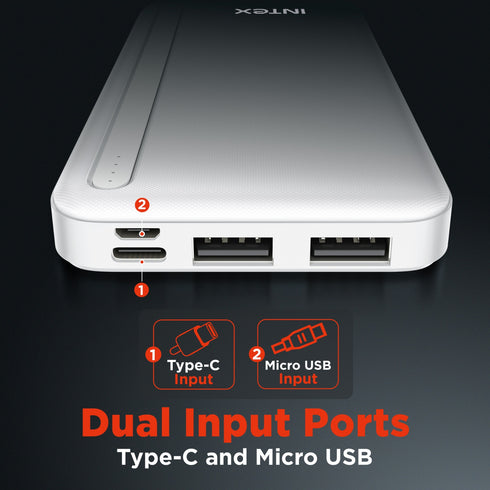 Intex Ultra 10000mAh Power Bank Creamy White