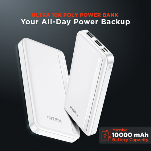Intex Ultra 10000mAh Power Bank Creamy White