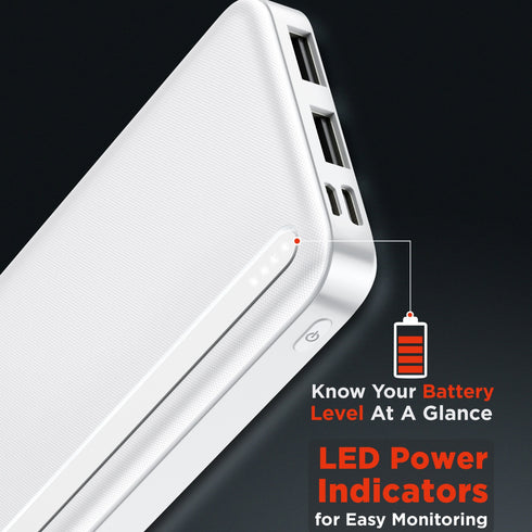 Intex Ultra 10000mAh Power Bank Creamy White