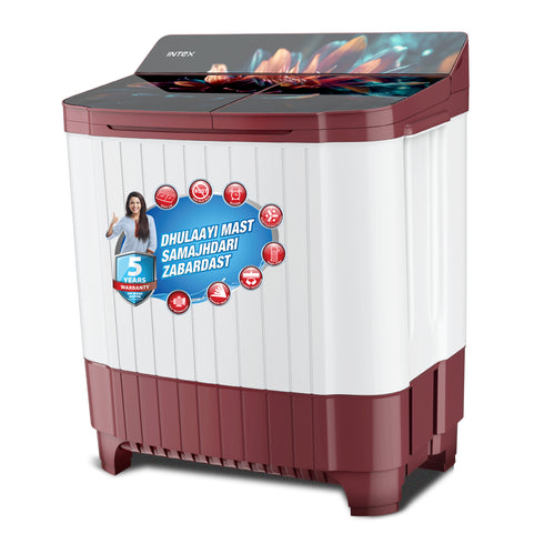 Intex 9 Kg Semi-Automatic Washing Machine SA90RDFG1