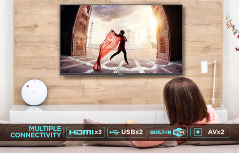 Intex 50" 4K Ultra HD Smart Android 9.0 LED TV | LED-5015 UBTR (1m 25cm)