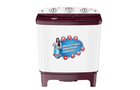Intex 6.5 KG Semi-Automatic Washing Machine (Red & White) - SA65RDPT
