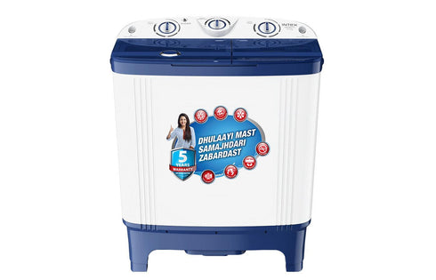 Intex 6.5 KG Semi-Automatic Washing Machine (Blue & White) - SA65BLPT