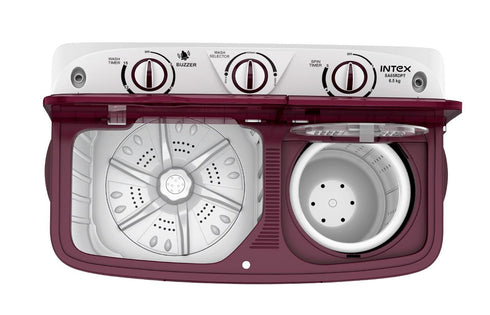 Intex 6.5 KG Semi-Automatic Washing Machine (Red & White) - SA65RDPT