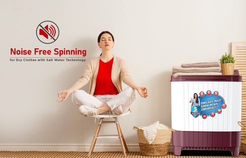 Intex 9 KG Semi-Automatic Washing Machine (Red & White) - SA90RDFG