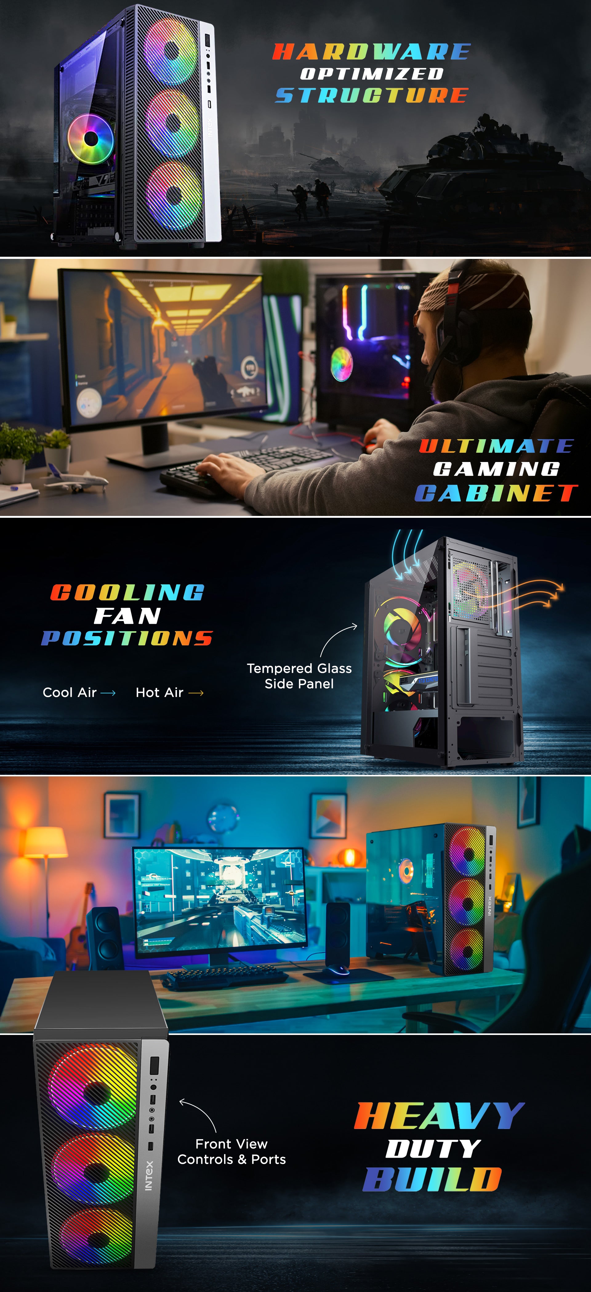  Intex Apex Computer Gaming Cabinet