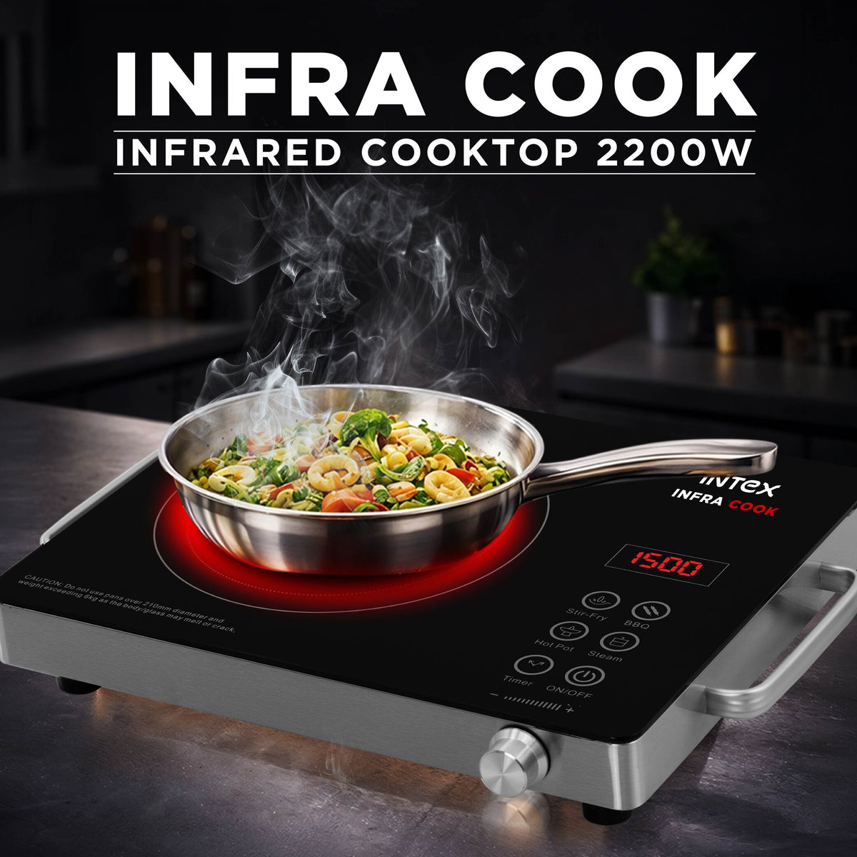 Intex Infra Cook 2200W Infrared Cooktop – Versatile, Fast & Safe ...