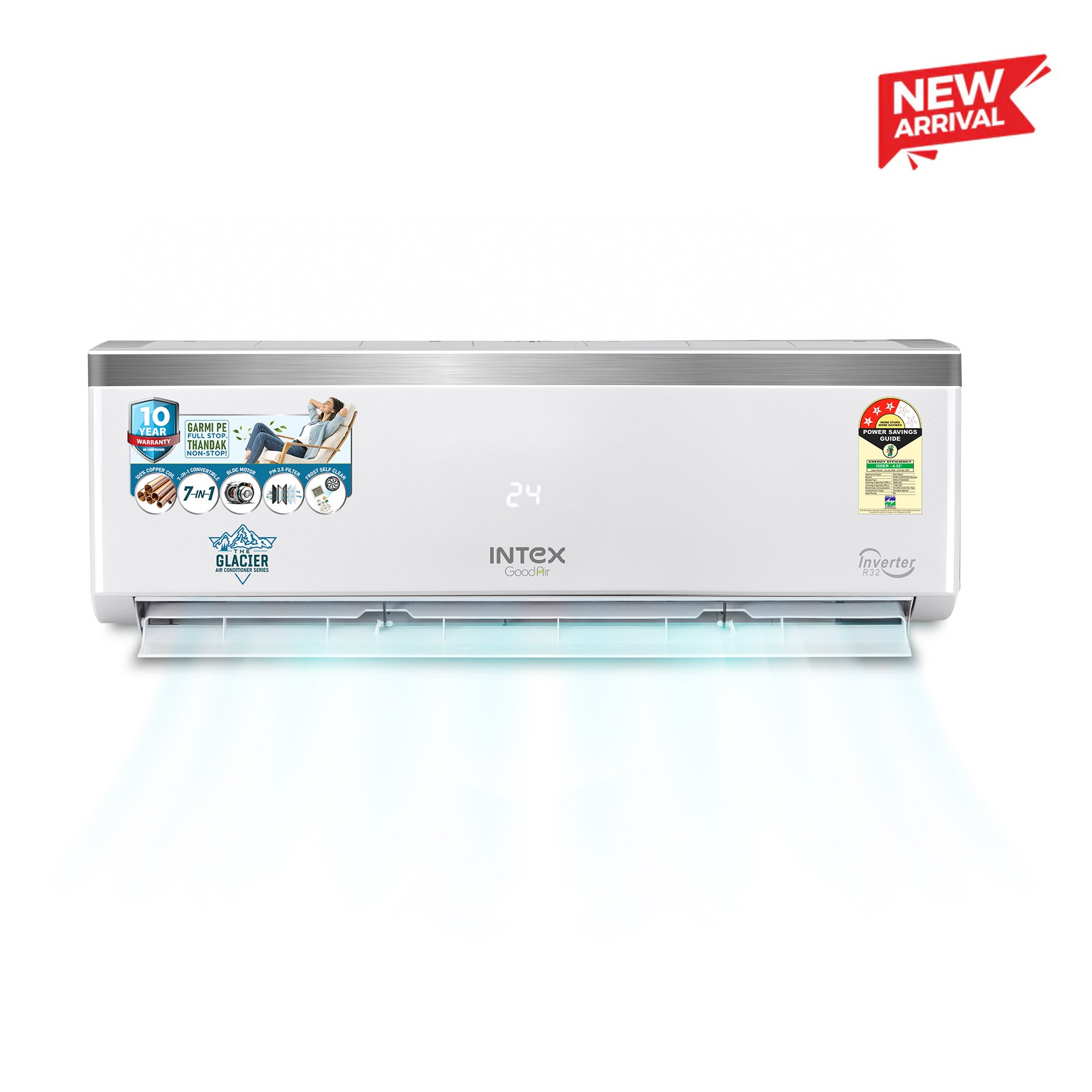Intex SRAC123i 1 Ton 3-Star Inverter Split AC – Intex Technologies