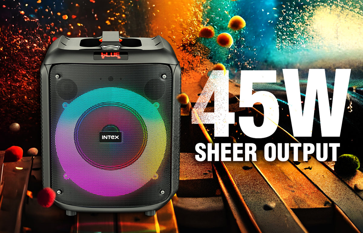 Buy Intex Boombox 3500 45W Party DJ Speaker Online – Intex Technologies