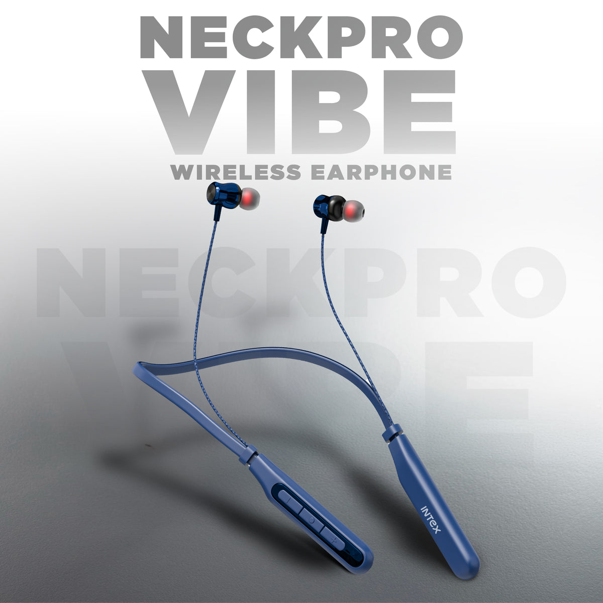 Intex NeckPro Vibe Wireless Neckband Earphones | Bluetooth 5.0 | Deep ...