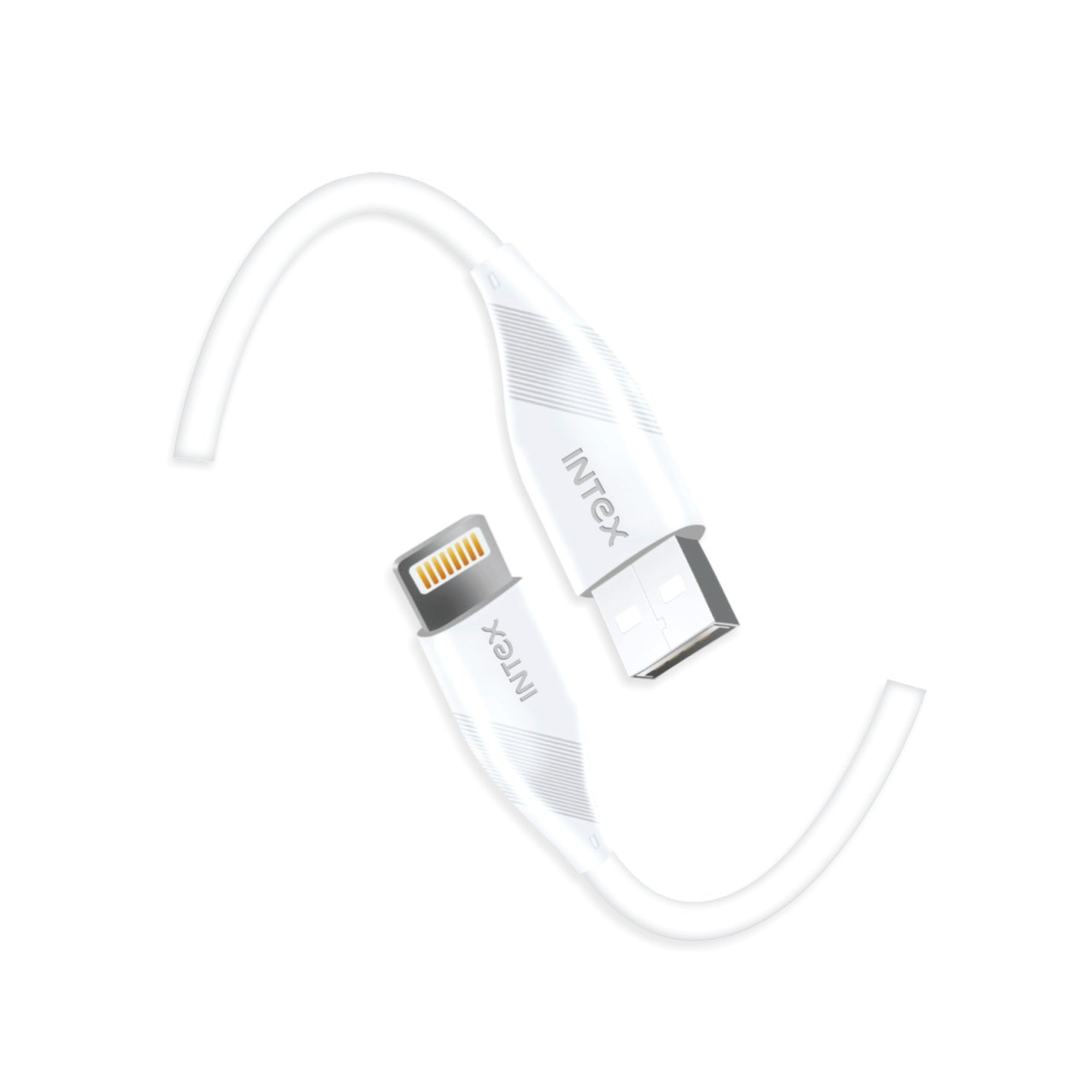 Intex Speed 2.4A USB to Lightning Fast Charging & Data Cable (1m, PVC ...
