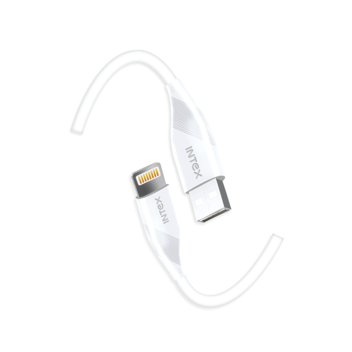 Intex Usb Cable Intex Speed Pro 2.4A USB to Lightning Fast Charging & Data Cable (1m ...