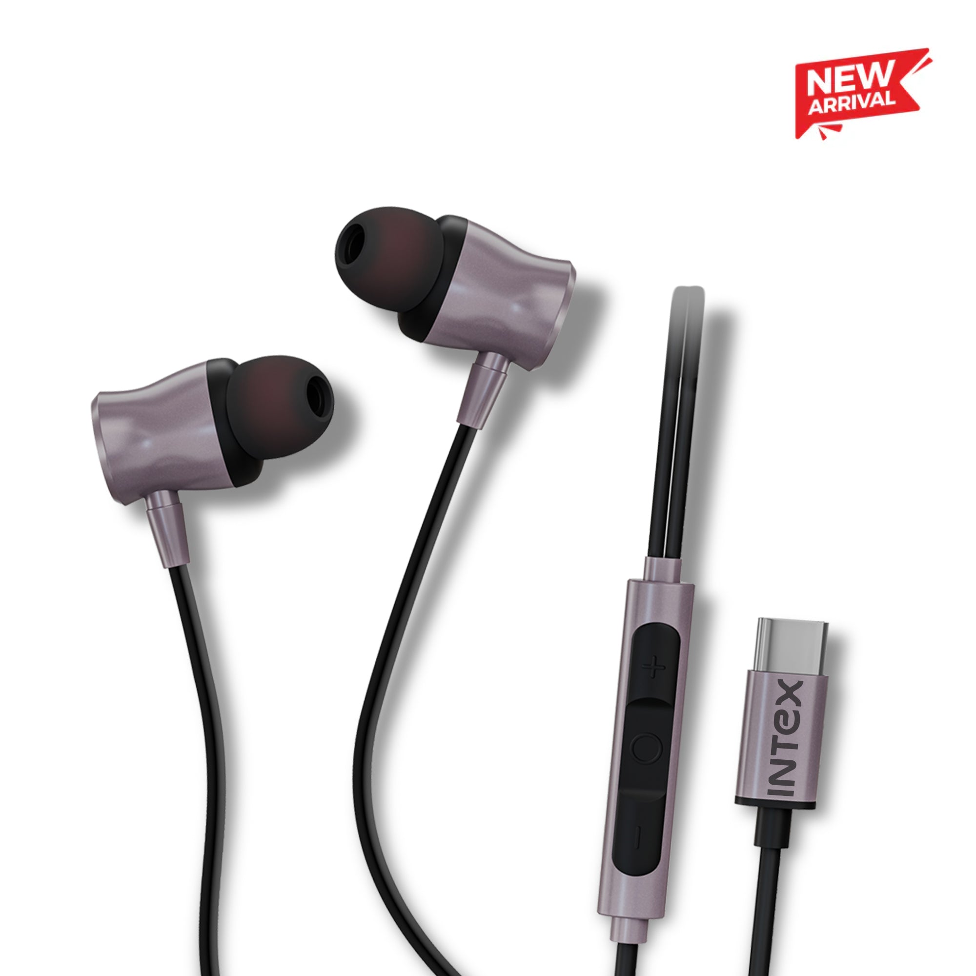 Intex Vibe Wire C-Type In-Ear Earphones | 10mm Dynamic Driver ...