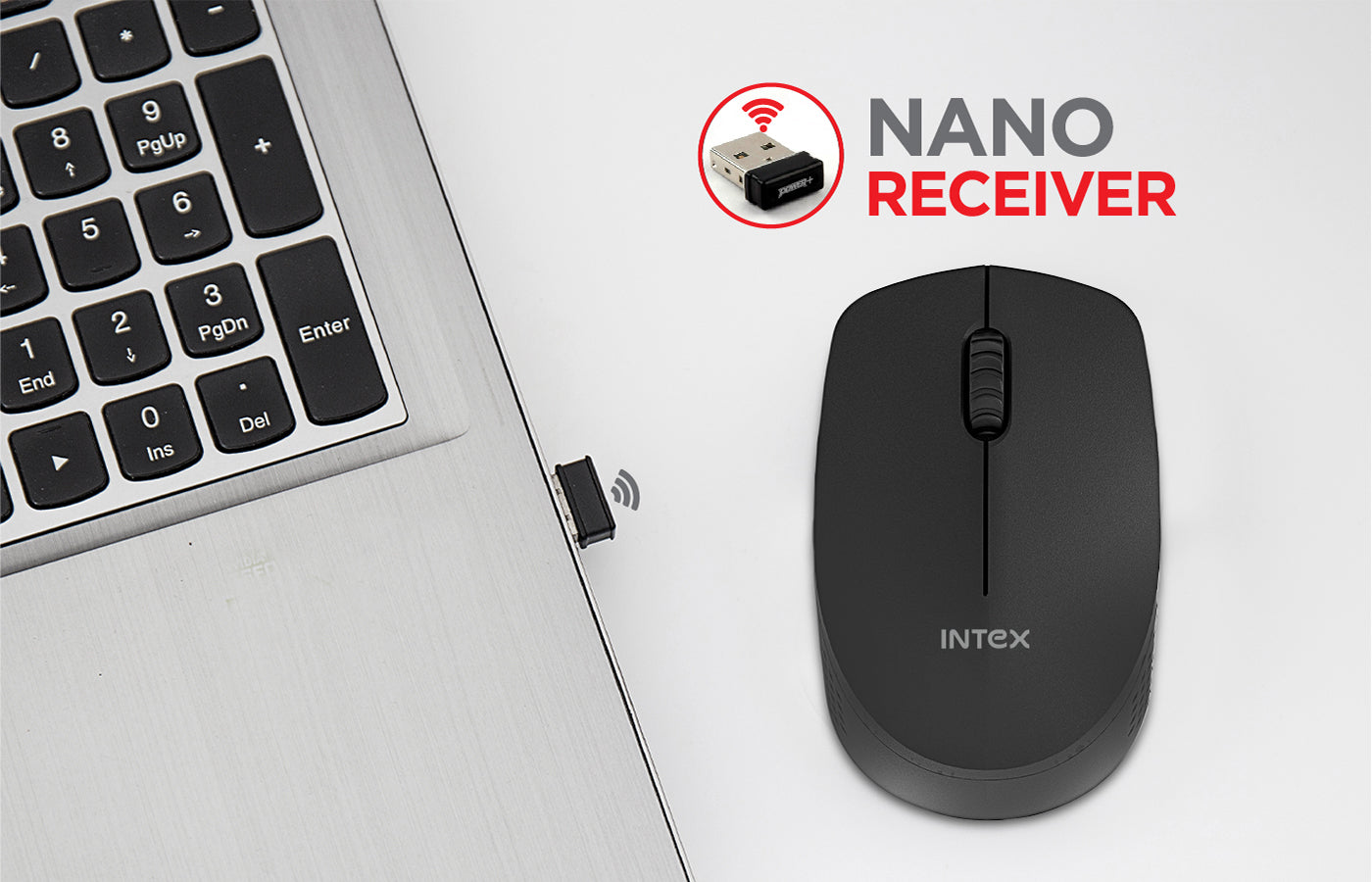 Computer Mouse Power Mouse Intex 2.4G Power+ Mouse – Intex Technologies