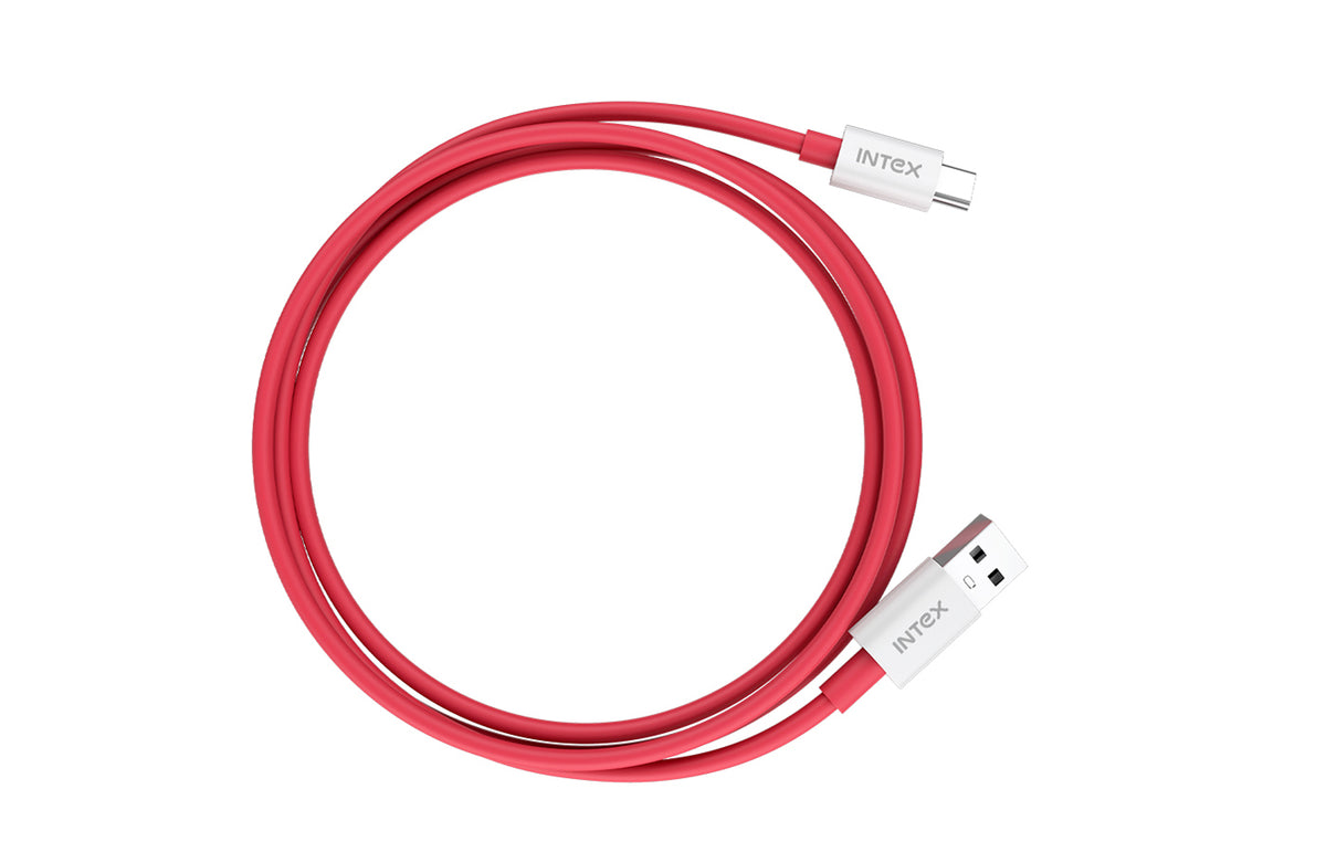 Buy Intex Speed 30W Type C Red Mobile Charging USB Data Cable Online